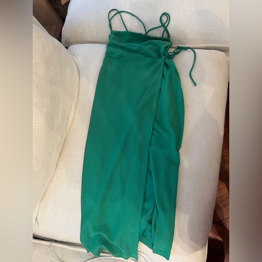 Astr the label green Wrap dress size small